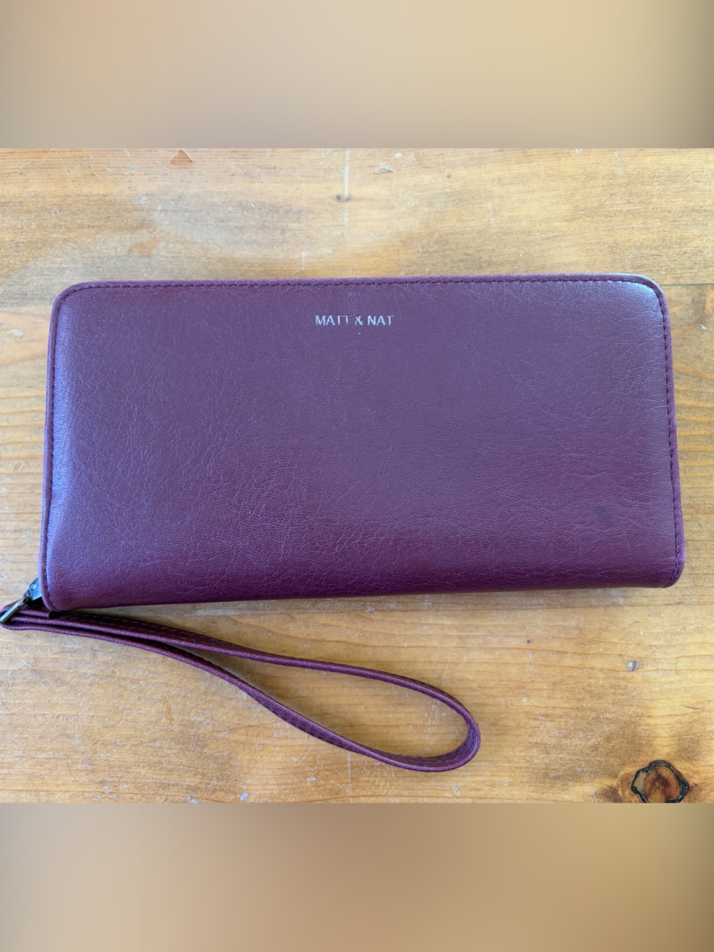 Matt & Nat Plum Zip-Around Wristlet